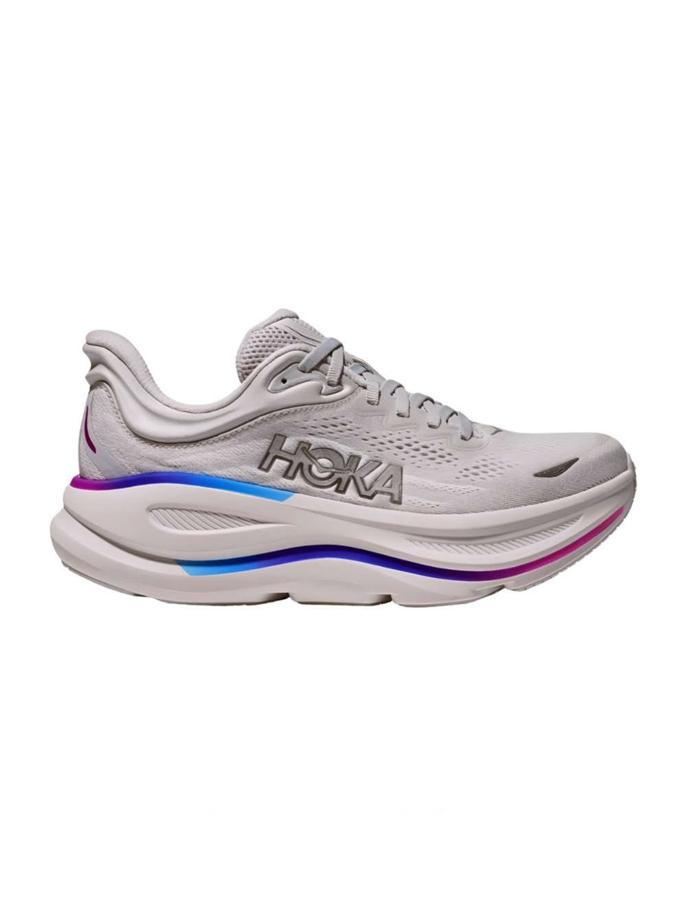 Hoka Bondi 9 Cosmic Grey/White Women's running shoes sneakers size 4 kids 2.5